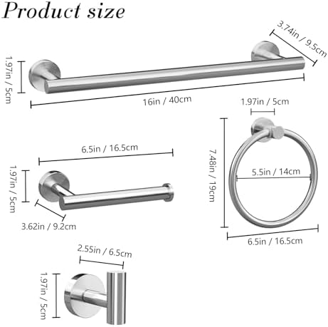 Essential 5-Piece Bathroom Accessories Set for Smooth Daily Use