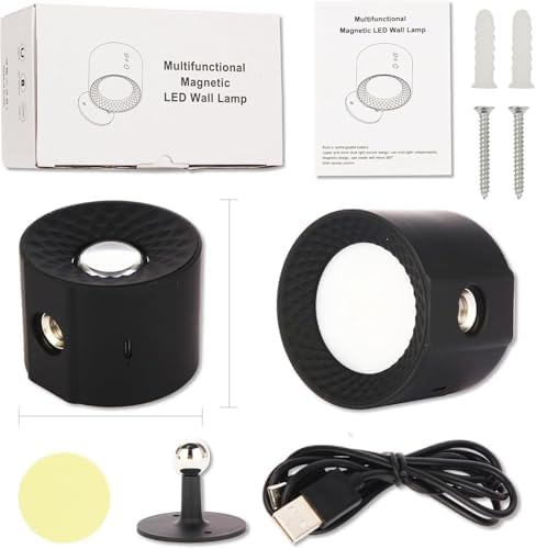 Glowright Lights 360 Rotating Magnetic LED Lights White Set of 2