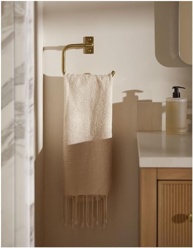 odor-resistant 75 Polished Nickel Castia Towel Ring by Kohler