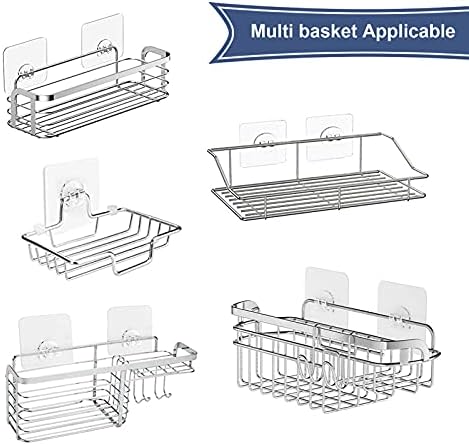 8-Piece Showers Caddy Adhesive Hooks Replacement