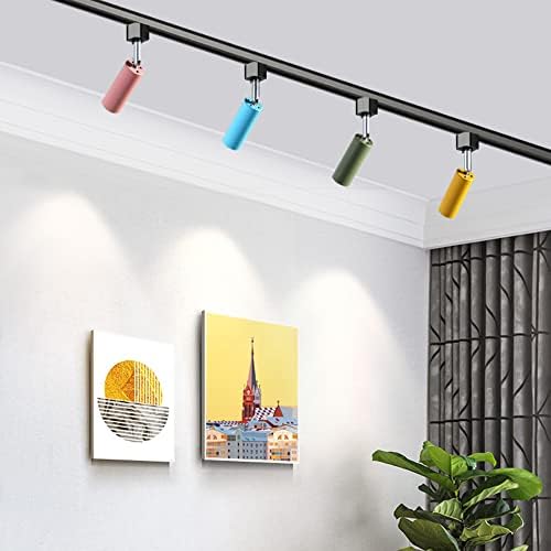 Adjustable LED Track Spotlight with Color-Changing Light