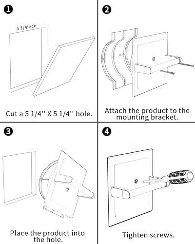 WZKALY Brushed Nickel Recessed Toilet Paper Holder