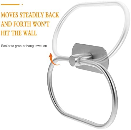 Sturdy Oval Towel Holder - Rust-Free Wall-Mounted Bath Organizer