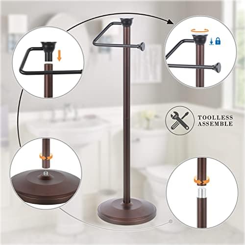 ZCCZ Space-Saving Toilet Paper Holder Stand