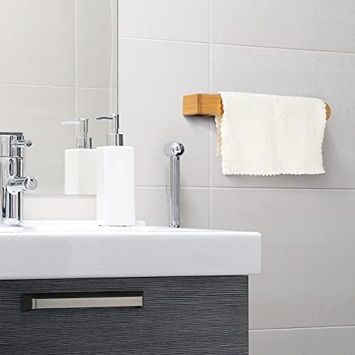 Sturdy Bamboo Towel Holder for Bathrooms