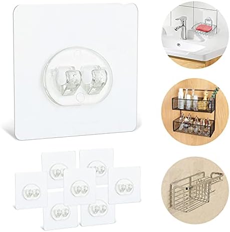 8-Piece Showers Caddy Adhesive Hooks Replacement