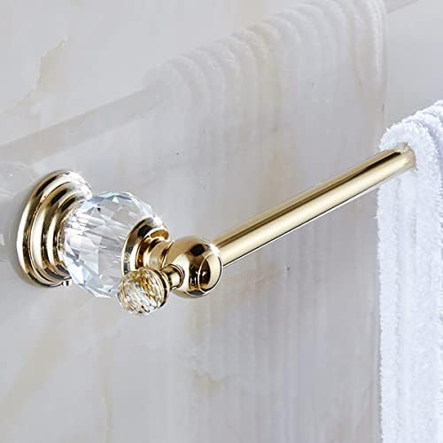 No Drill Towel Rail Space-Saving Brass Crystal Finish