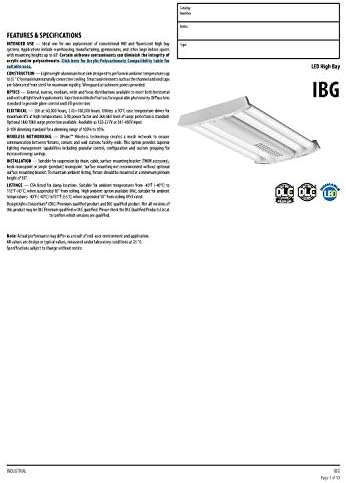 Bright Energy-Saving Lithonia Lighting IBG 18L MVOLT High Bay
