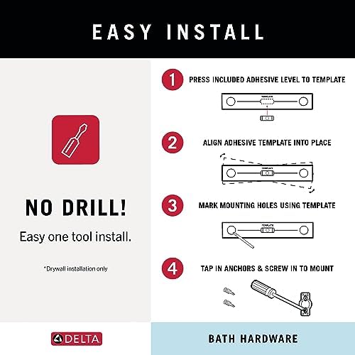 Delta Faucet 76435-RB Ashlyn Double Towel Hook SpotShield Venetian Bronze