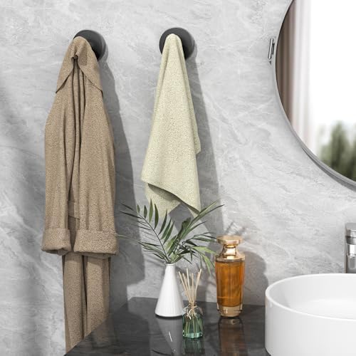 Heavy-Duty Suction Cup Hooks Reusable No Drilling Elevate Bathroom Storage