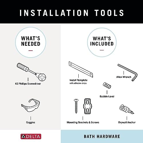 Delta Faucet 76435-RB Ashlyn Double Towel Hook SpotShield Venetian Bronze