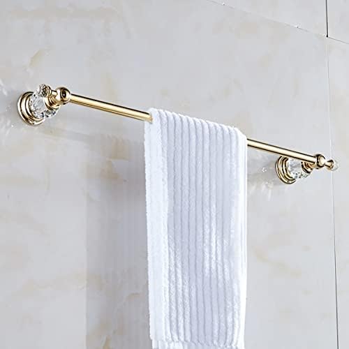 No Drill Towel Rail Space-Saving Brass Crystal Finish