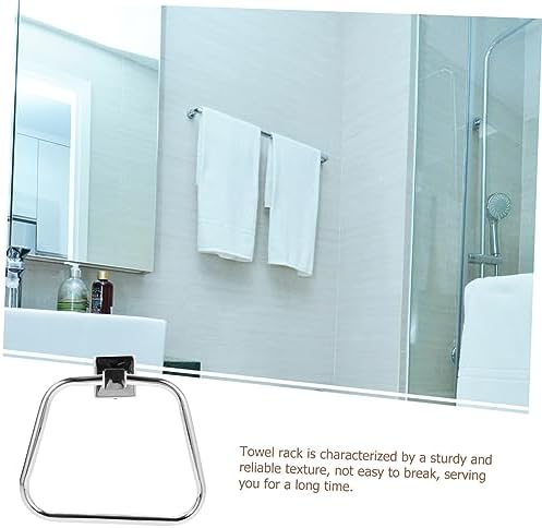 Garneck Modern Bathroom Towel Hanger Stainless Steel Round