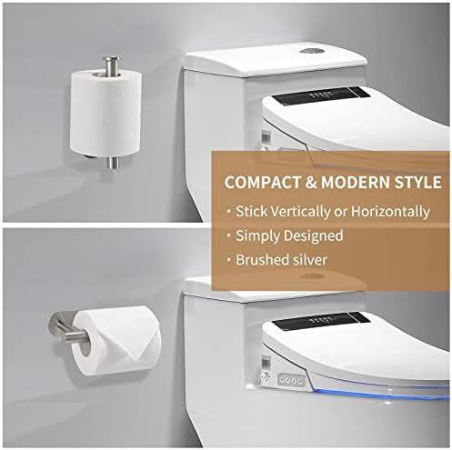 Elegant Wall-Mounted Toilet Paper Holder with Rust-Resistant Steel