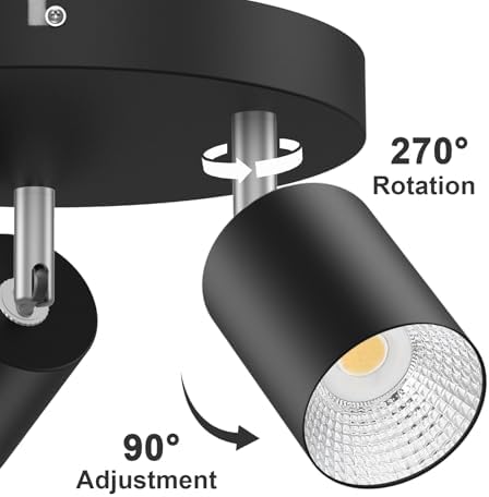 3-Light Track Lighting Kit for Kitchens Living Rooms