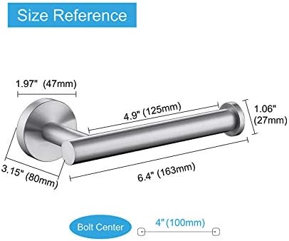 Tastos Stainless Steel Brushed Nickel Toilet Paper Holder