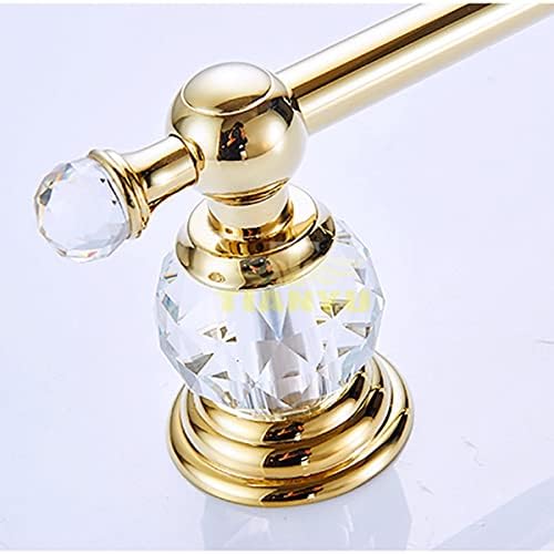 No Drill Towel Rail Space-Saving Brass Crystal Finish