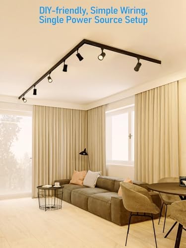 Bright 3000K Warm Aluminum Track Lighting Kit for Home Business