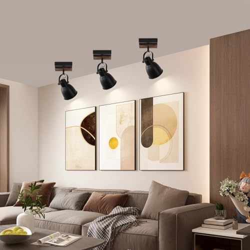 KEESFU farmhouse flush mount ceiling light with rotatable light head