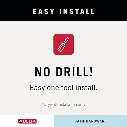 Versatile bath towel holder with SpotShield finish