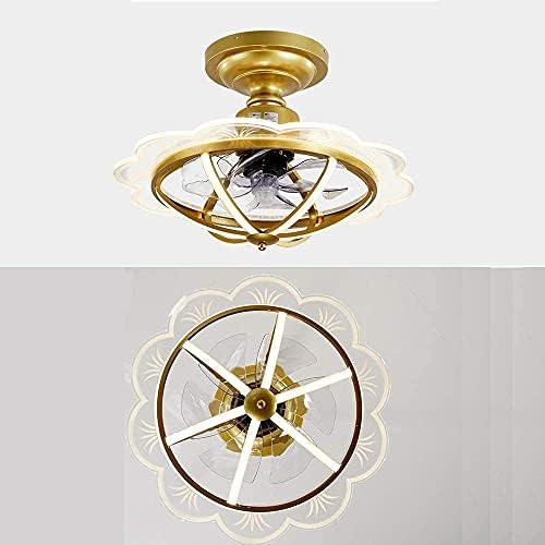 Curved Ceiling Fan with 5D Spiral Blade LED Lighting