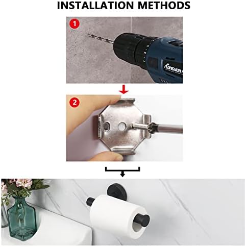 NearMoon Premium Stainless Steel Bathroom Toilet Paper Holder