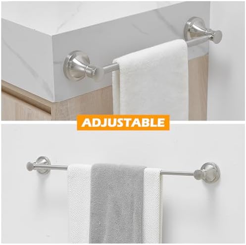 BESy Adjustable Bronze Towel Bar for the Bathroom