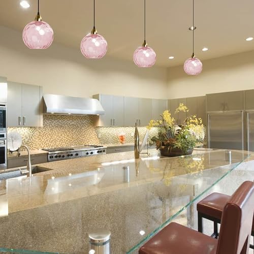 Dimmable Vintage Pink E26 Pendant Light