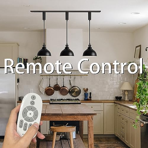Smart Group Control with Stepless Dimming H Track Pendant Light Kitchen Rustic