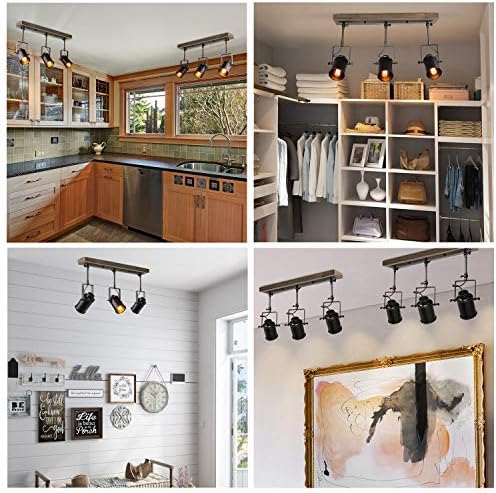 Stylish Adjustable Farmhouse Track Lighting