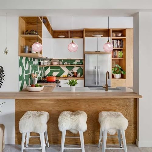 Dimmable Vintage Pink E26 Pendant Light