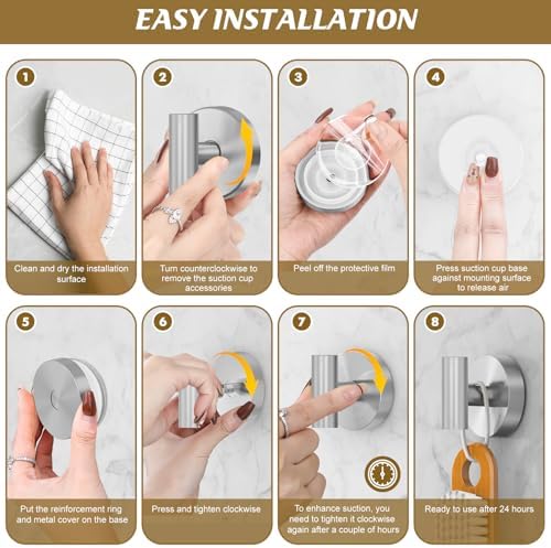 MOTAIPEAK Suction Cup Shower Hooks
