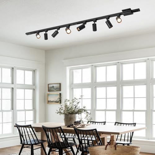Hiiglxii 4-Light LED Track Lighting Kit for Ceiling Spot Lights