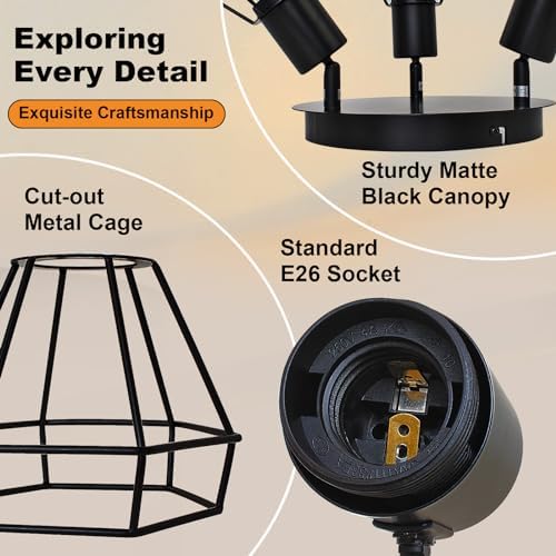 3-Light Track Lighting - Modern Industrial Ceiling Kit