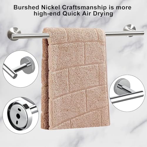 10-Piece Chrome Bathroom Accessories Set 24 Towel Bar More