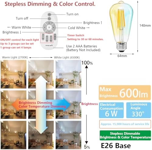 Remote Dimmable Pendant Light