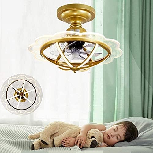 Curved Ceiling Fan with 5D Spiral Blade LED Lighting