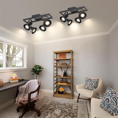 KEESFU Black Track Lighting for Kitchens Living Rooms