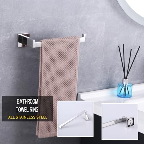 Elegant Stainless Steel Towel Holder GERZWY Dishwasher Safe Bathroom Kitchen Organizer