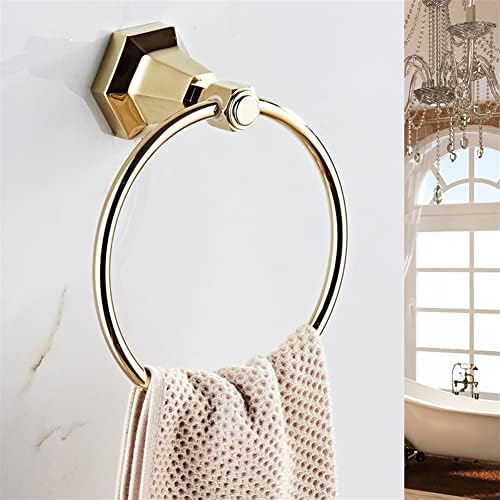 DCIustfHE Solid Brass Gold Wall-Mounted Towel Holder