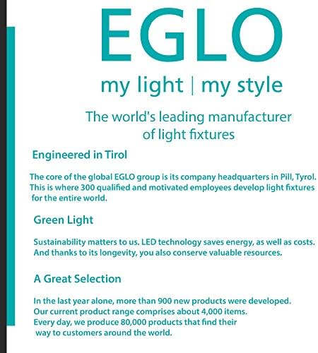 EGLO Davida 1054-in W 4-Light Chrome Semi-Flush Ceiling Light