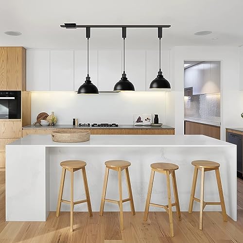 Adjustable Pendant Lighting for Kitchen Dining Black 3-Light Set