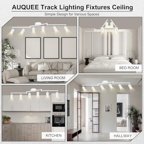 6-Light Track Ceiling Kit with Matte Black Finish