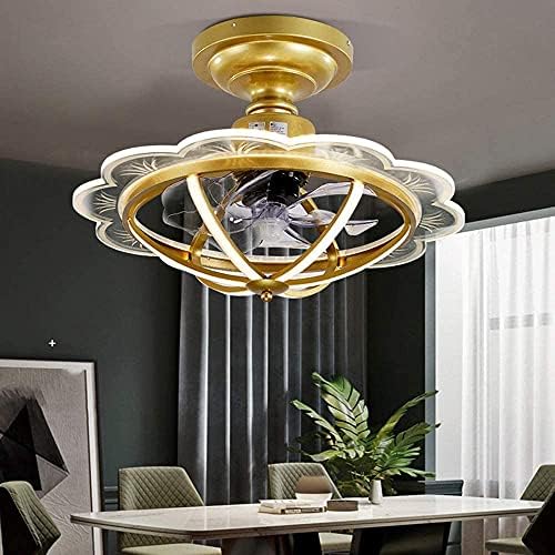 Curved Ceiling Fan with 5D Spiral Blade LED Lighting