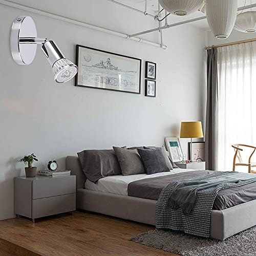 KISUFU Track Lighting Kit 24W 4 Head Foldable Ceiling Spotlight