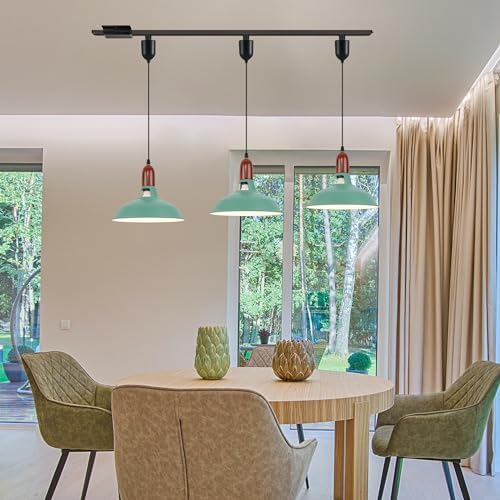 Adjustable Height Track Lighting Macaron Green Durable with Smart LEDs