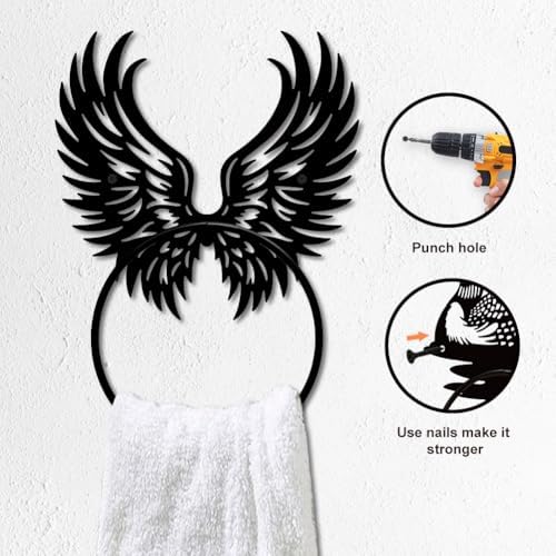 Metal Wings Towel Holder