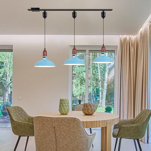 Adjustable Height Pendant Macaron Blue Rust-Proof 7W LED