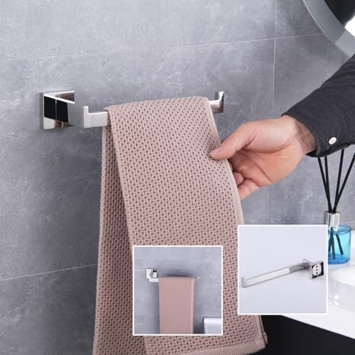 Elegant Stainless Steel Towel Holder GERZWY Dishwasher Safe Bathroom Kitchen Organizer