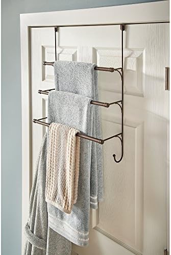 Over the Door 3-Tier Towel Bar Rack